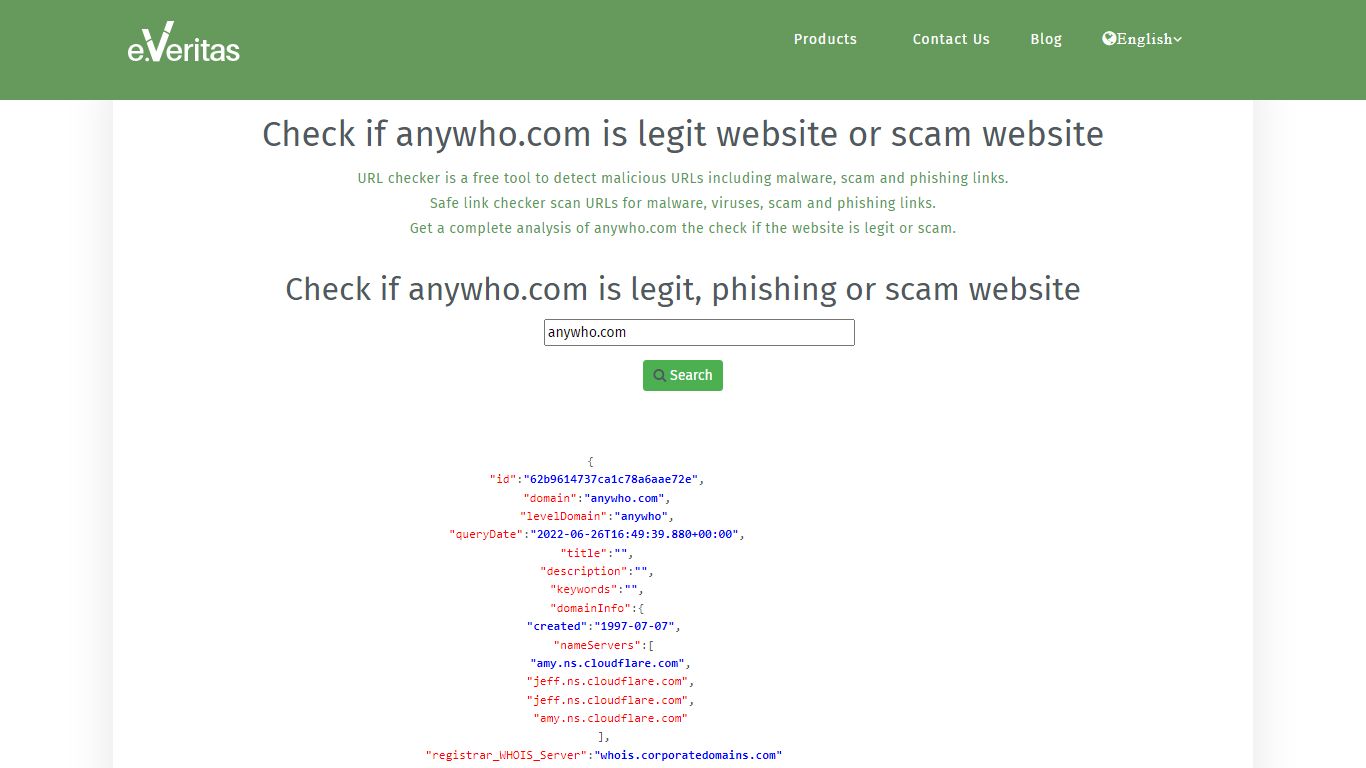 anywho.com | URL Checker | Website Checker